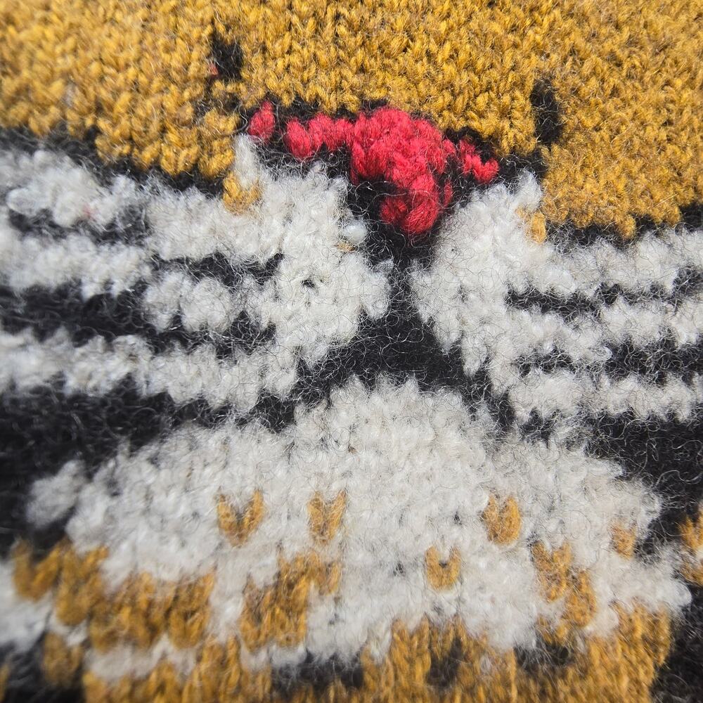 NWT Pilcro x Anthropologie Tiger Icon Wool Blend Sweater. Size XL. Retails $178 - Picture 5 of 10
